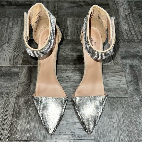 Call It Spring Rhinestone Heels Size 8.5 - Picture 3 of 5